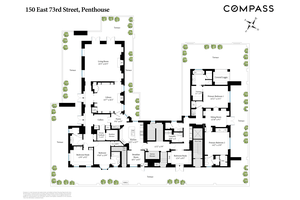 The Penthouse at 150 East 73rd Street has approximately 4, 600 square foot interior living space with approximately 4, 000 square feet of wrap terrace, all with 360 degree views ...