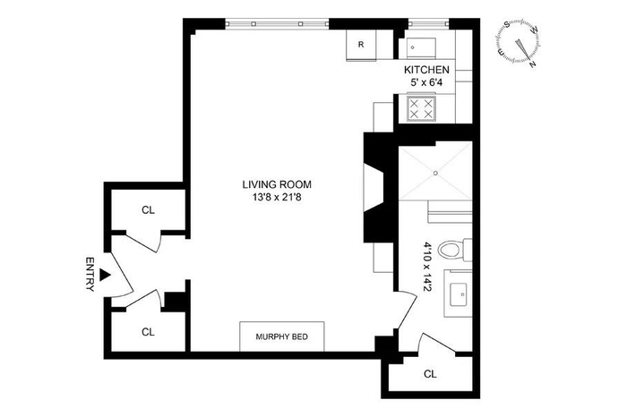 220 E 73 St - 1A Floor Plan