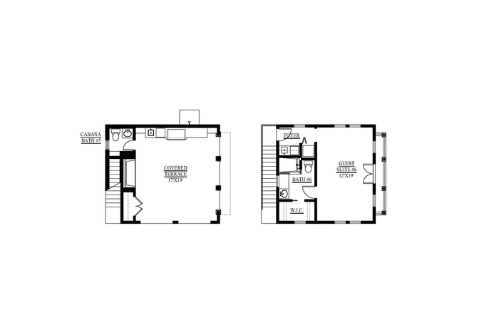 Pool Cabana + Upstairs Guest Suite