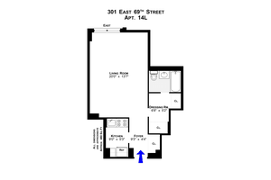 Stunning Gut Renovated Studio with Open Views at 301 East 69th Street, Apt.