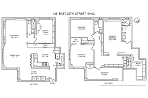 Perched on the upper floors of a charming pre war co op, this updated duplex offers the space and comfort of a townhouse with the ease and security of full ...