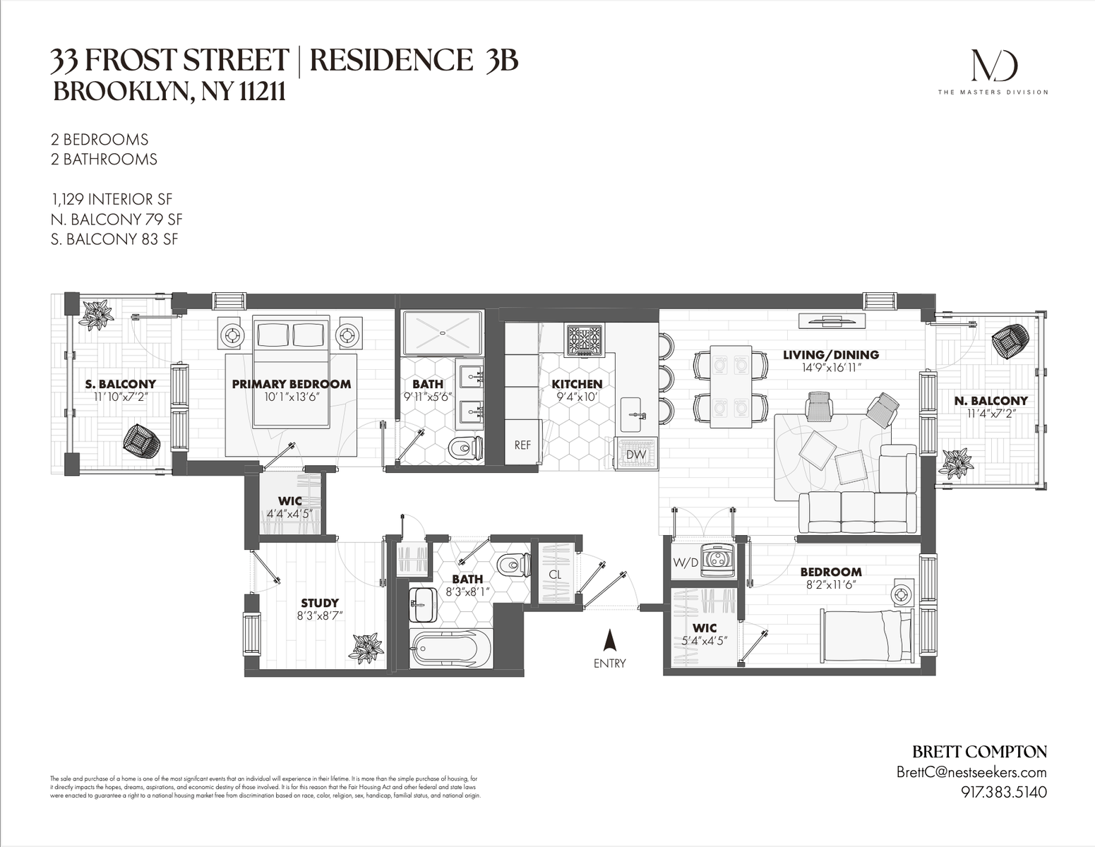 33 Frost Street 3-B Williamsburg Brooklyn NY 11211