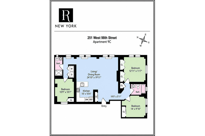 Floor Plan Color Coded