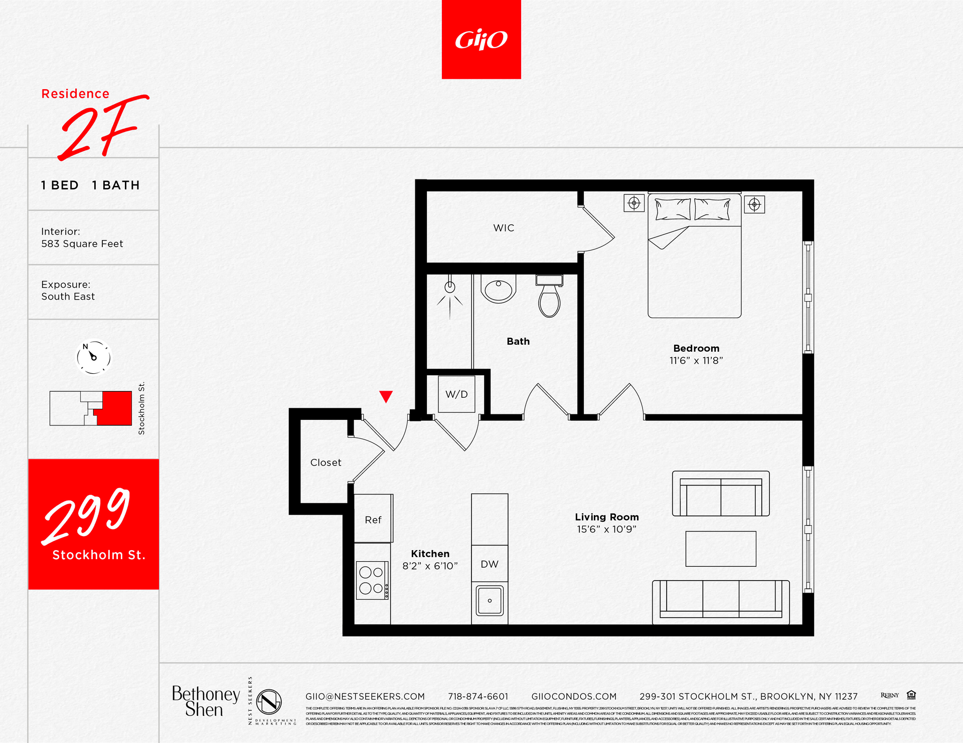 299 Stockholm Street 2-F Bushwick Brooklyn NY 11237
