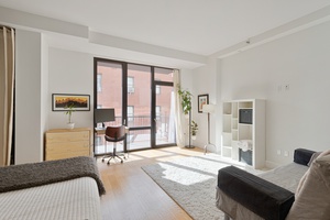 Luxury Studio Apartment with Balcony in Brand New Amenity Filled Building in Prospect/Lefferts Garden