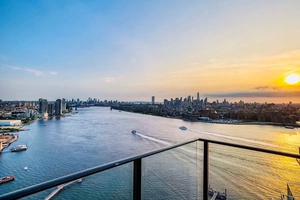 City & Water Views, 1 Bedroom 1 Bathroom with a Balcony & W/D In Unit!
