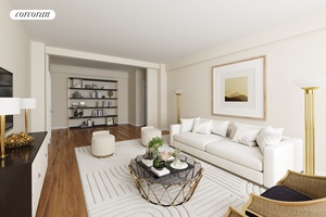 Natural Light Spacious Layout Ideal Location Full Service Building Experience this sun splashed junior 4 in the heart of Sutton Place.