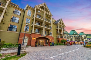 A gorgeous 10 foot ceiling ground floor, fully furnished resort property in Mosaic at Blue Mountain conveniently located near the private homeowners lounge with a view of the courtyard pool ...