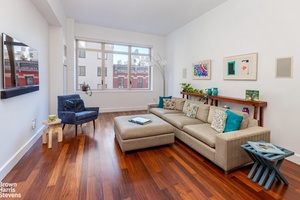 Welcome to residence 6FG, an expansive 3 bedroom home in mint condition, spanning 2, 072 square feet and boasting the highest ceilings in the building at 10 feet 8 inches.