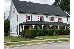 Built in 1867 as the first Baptist Church in Lindsay, this building is now a large multi residential home.