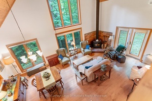 Surrounded by mature forests along the shores of Soyers Lake, part of Haliburton's sought after 5 lake chain, this first time offered property is move in ready.