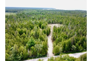 Very private BUILDING LOT on the Bruce Peninsula across the road from Lake Huron.
