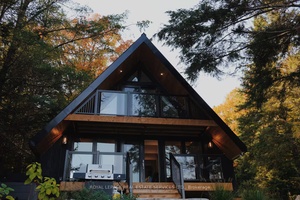 Turnkey Airbnb Investment Personal Getaway Newly Rebuilt 2024 Lakefront Cottage with Proven Income Discover the perfect blend of profit and personal enjoyment with this stunning A frame lakefront cottage on ...