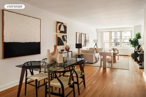 Welcome to 305 East 24th Street, Apartment 12F an oversized, well appointed one bedroom home with an expansive private outdoor space, a rare washer dryer, and iconic views of the ...