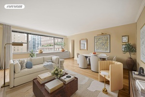 Classic Elegance Meets Modern Ease on Park Avenue Graciously positioned on the 8th floor of an esteemed full service building, Residence 8C at 1065 Park Avenue is an oversized one ...