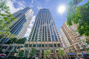College Park Condominium 1, High floor, 10 ft ceiling height, Granite countertop, Laminated Floor, East view.