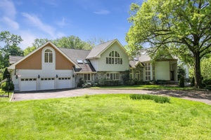 Private backyard with large patio, fully locked and secured front yard with newly installed steel fences surrounded by evergreen trees with automatic gates controlled by phones and Alexa, brand new ...