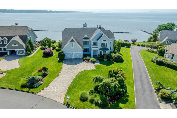 View from above of property featuring a nearby body of water
