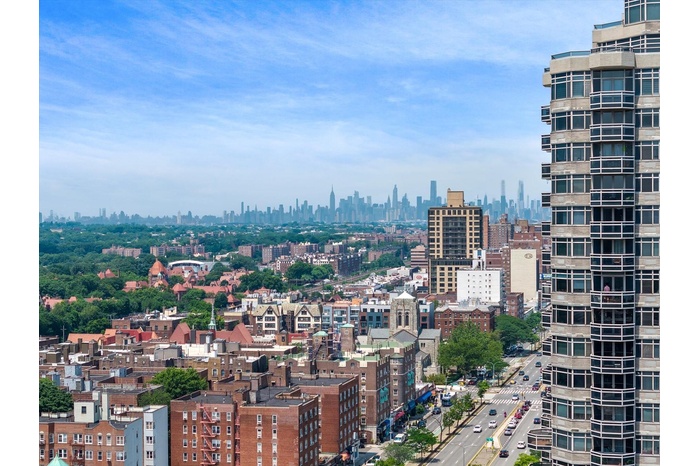 View of city skyline