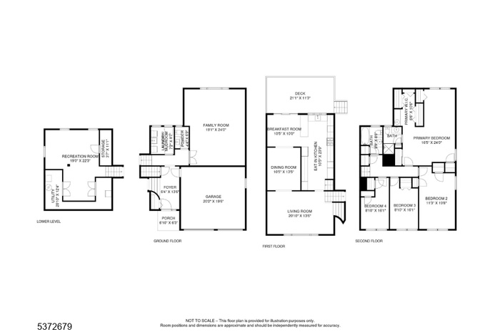 Floor Plan possible 4th bed
