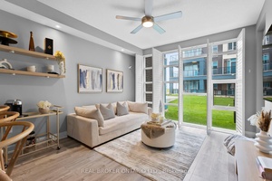 Enjoy the Convenience of living on the main floor and having a private backyard oasis !