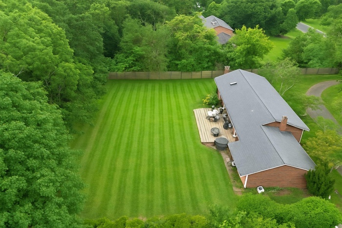 Aerial view of property and surrounding area