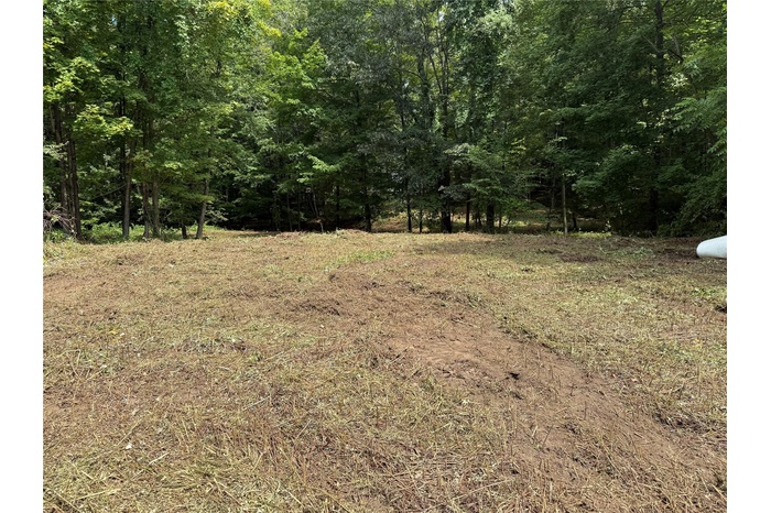 View of cleared property