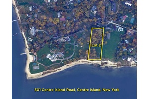 A rare offering 3 acre flat, rolling acres with approximately 200 feet of private sandy beachfront on the Long Island Sound.