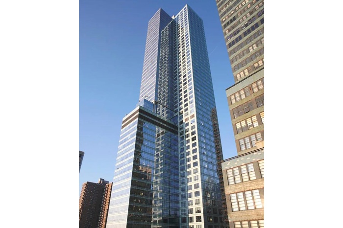 View of building exterior with a city view