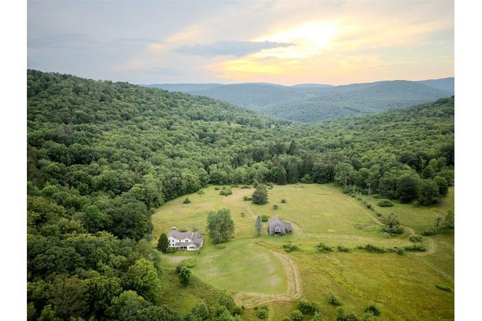Aerial view of property
