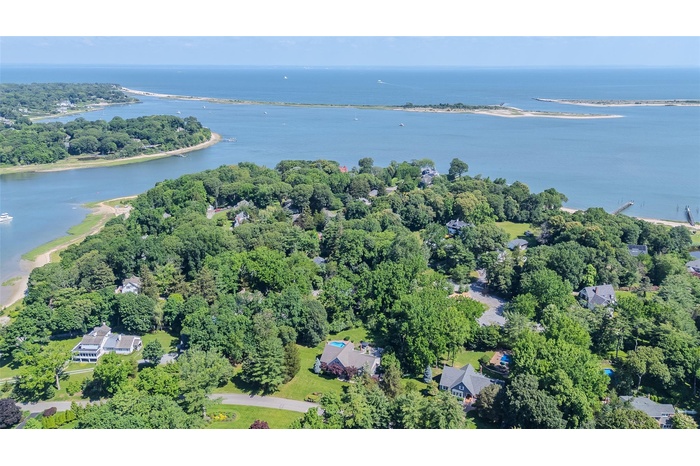 Aerial View of this stunning Farm Ranch 400 ft from Van Brunt Manor Beach