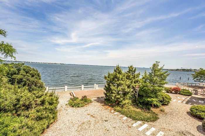 Waterfront with private beach