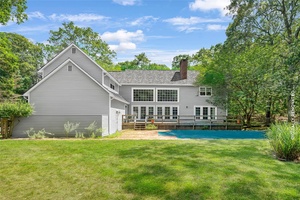 An Exceptional Opportunity in East Hampton's Northwest Woods Set on three private, parklike acres in the coveted Grassy Hollow Estates, this stately post modern offers 3, 000 square feet of ...