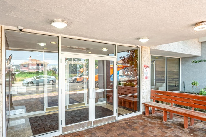 Entrance to property with seating