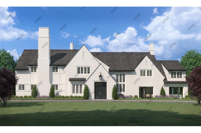 View of front of proposed house to be built