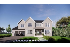 This handsome 5900 square foot new Transitional home is one of two that are being completed now that will be nestled squarely in between the Shinnecock Golf Course, a beautiful ...
