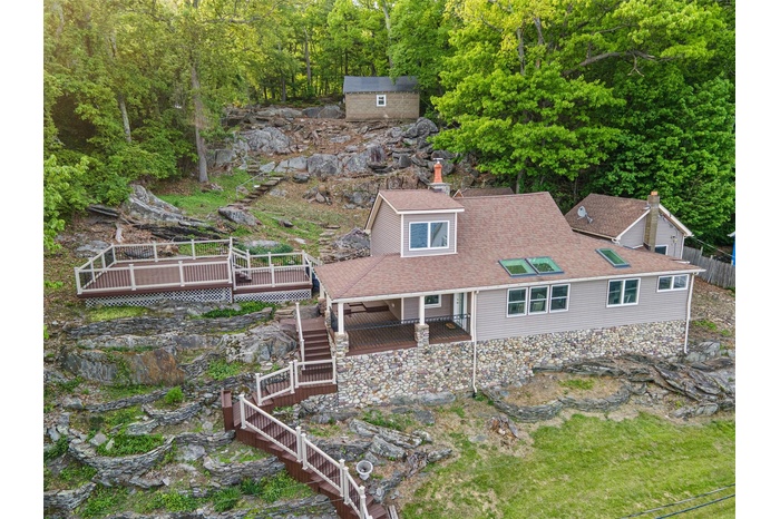 View from above of property