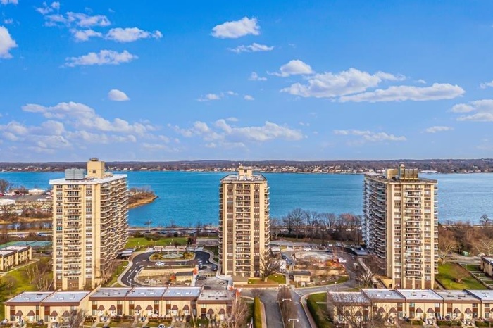Water view featuring a view of city