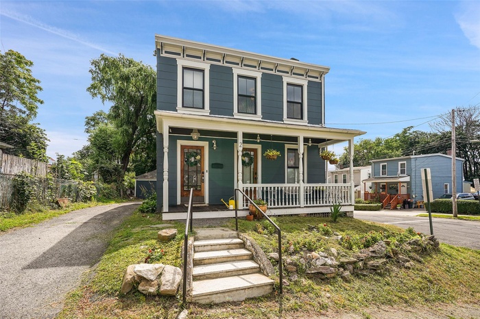 Italianate home with covered porch