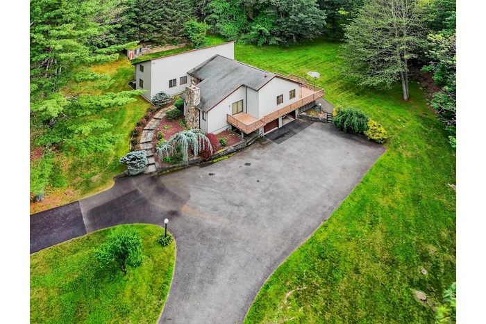 View from above of property