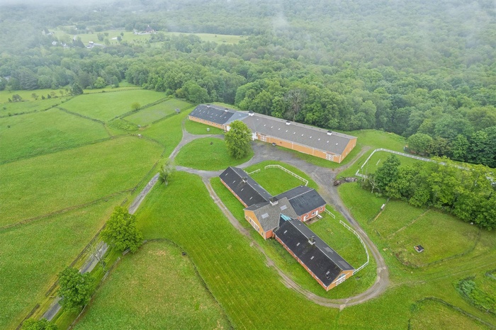 Drone / aerial view of a heavily wooded area