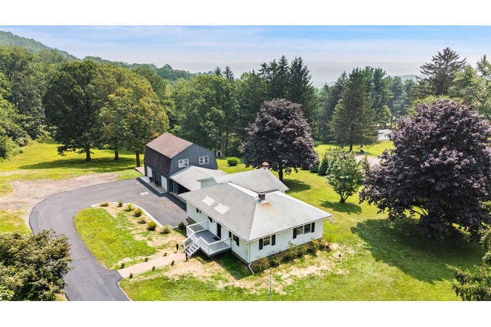 View from above of property