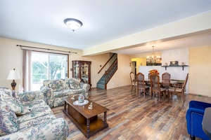 Nestled mid block on quiet tree lined street.