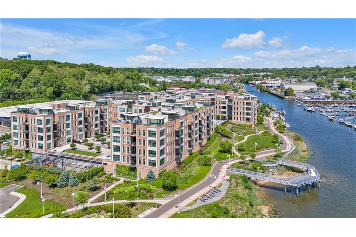 Aerial waterfront views