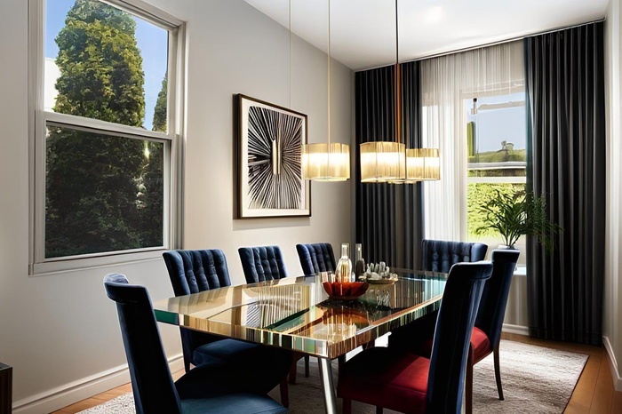 Dining space featuring wood finished floors