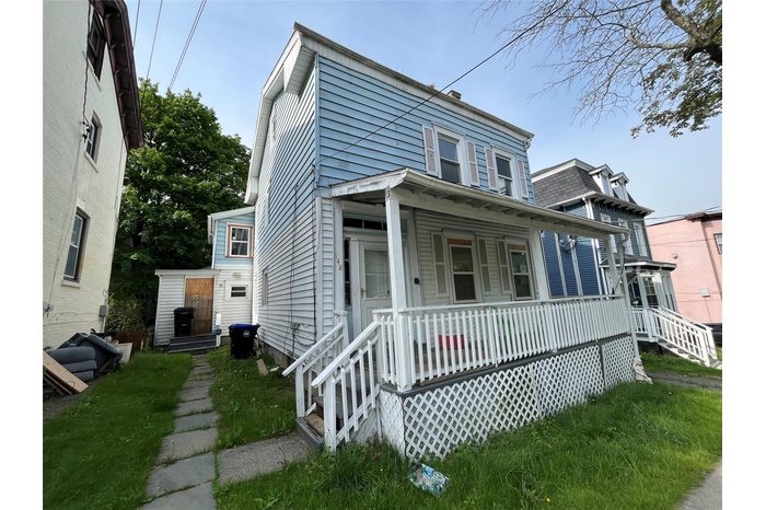 View of front facade featuring a porch
