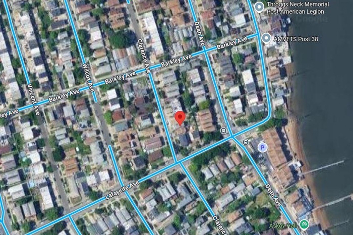 Aerial view of property's location featuring property boundaries highlighted