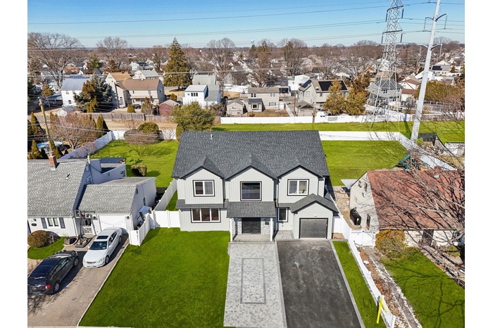 Drone / aerial view with a residential view