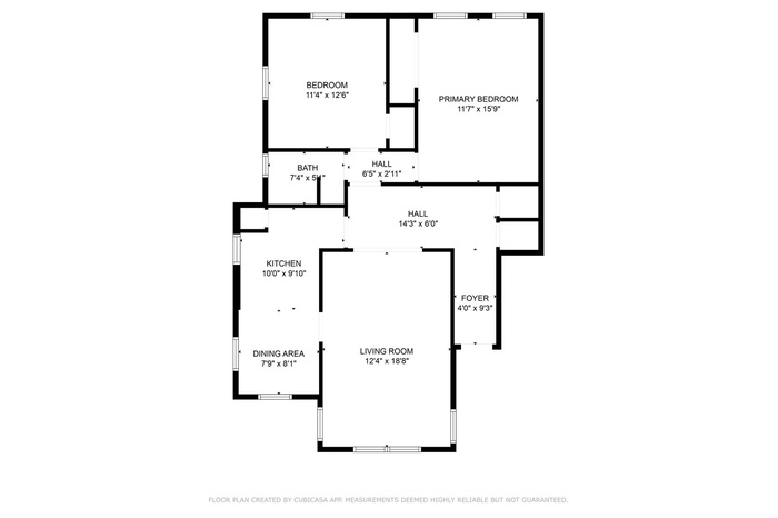 View of room layout