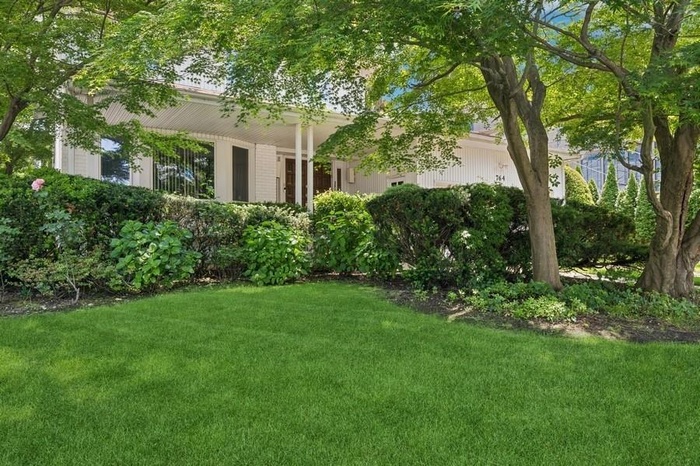 View of front lawn and front of house